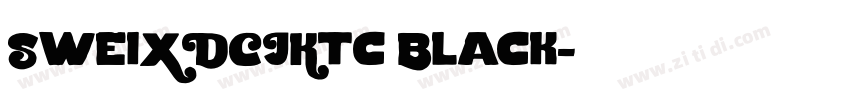 SweiXDCJKtc Black字体转换